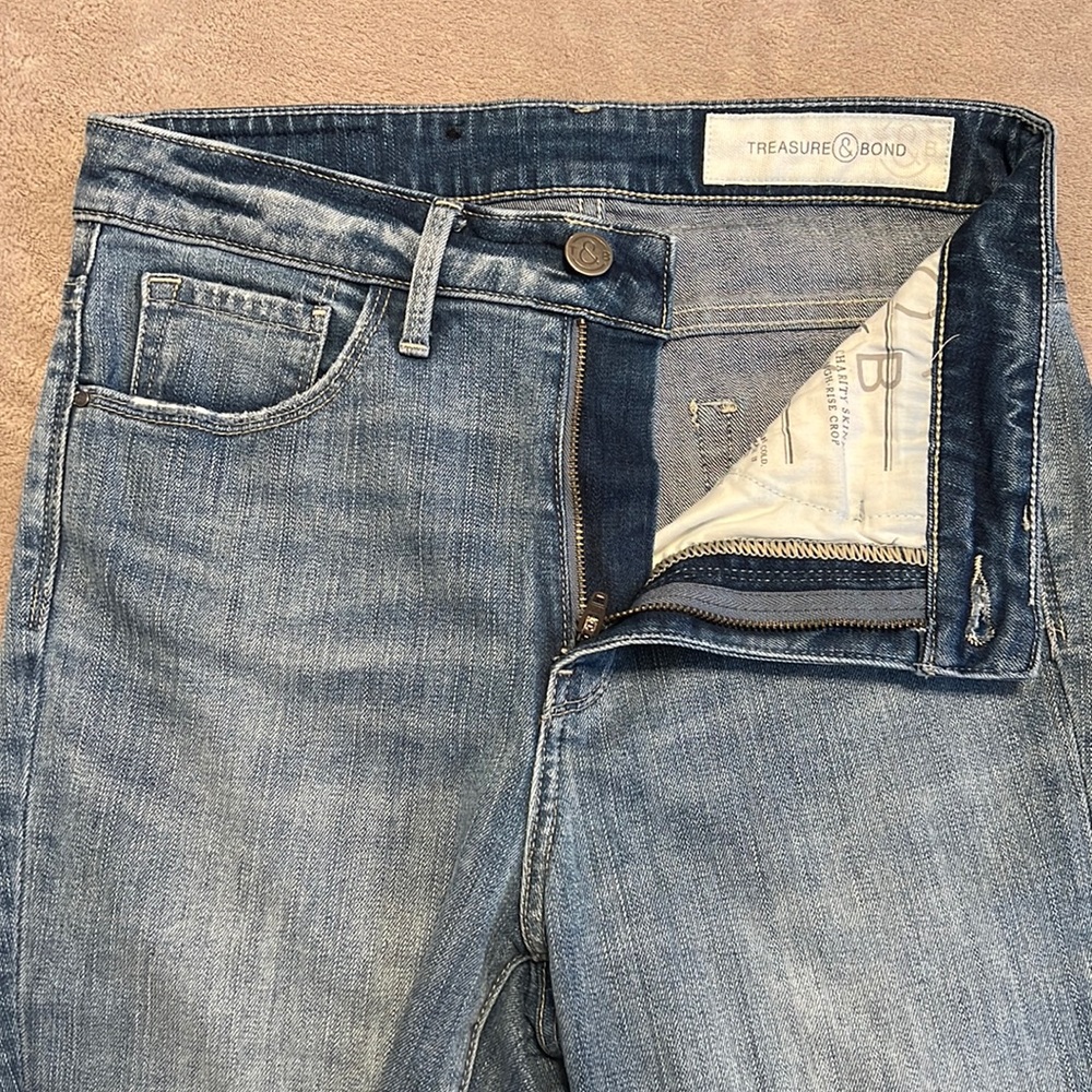 Treasure & Bond Charity Skinny High Rise Crop - Picture 4 of 14
